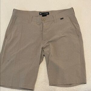Travis Mathew Light Brown Flat Front Shorts